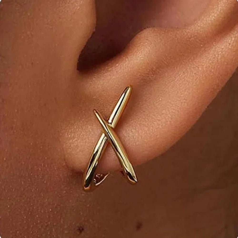 Crossline Luxe Earrings