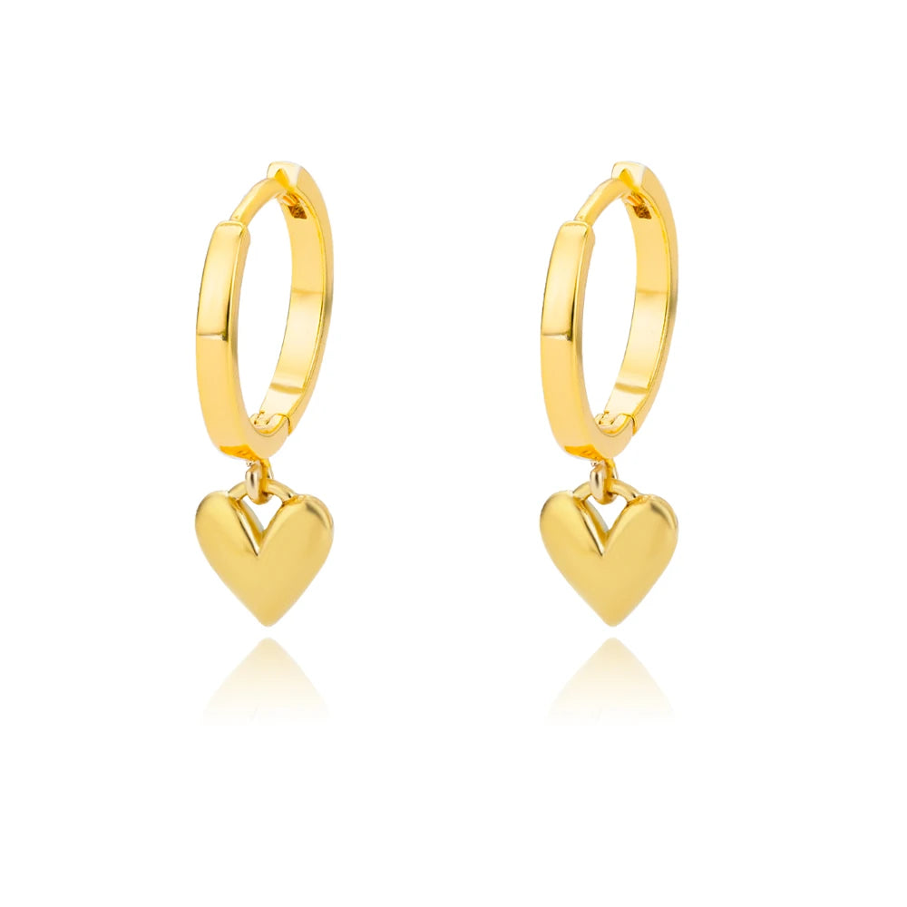 Golden Heart Glow Hoops