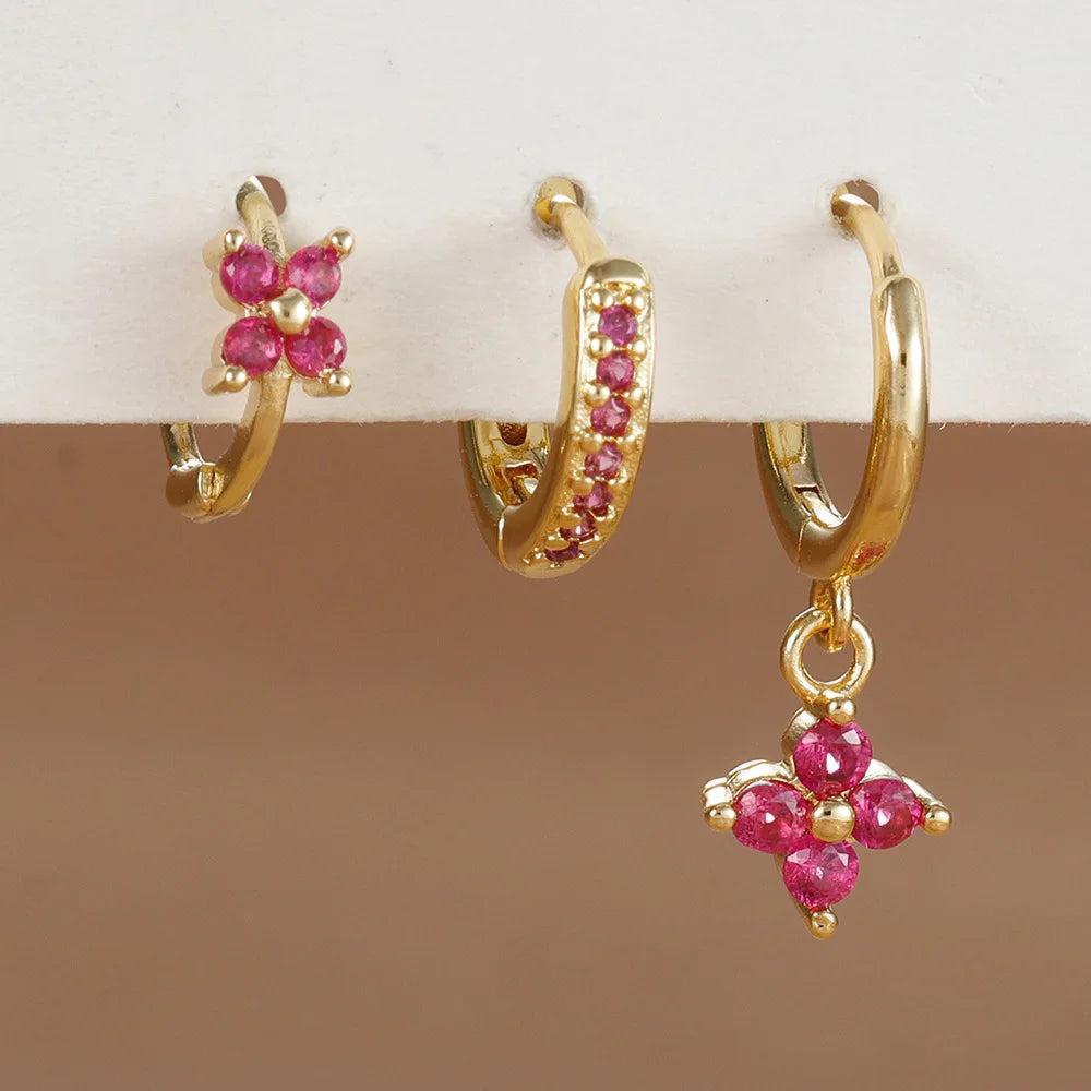 Aurora Amber Hoops
