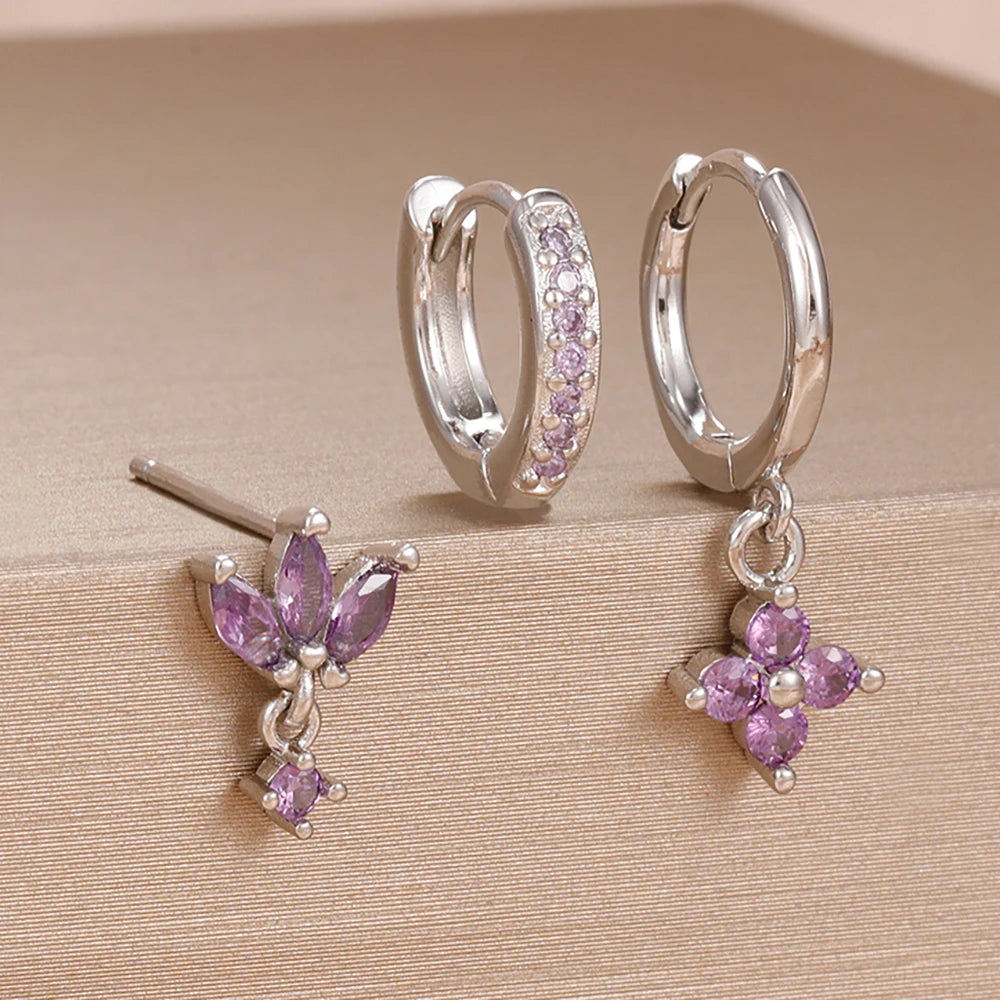 Aurora Amber Hoops