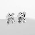 Criss-cross Gold Silver Colors Tiny HuggieHoop Earrings for Women Mini Small Ear Buckle Cartilage Piercing Earrings Punk Jewelry