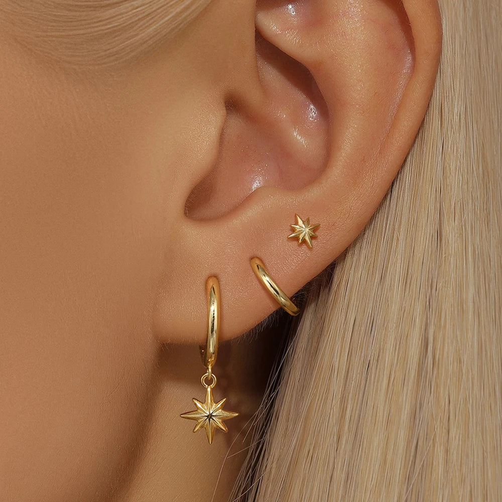 Celestial Hoop Earrings
