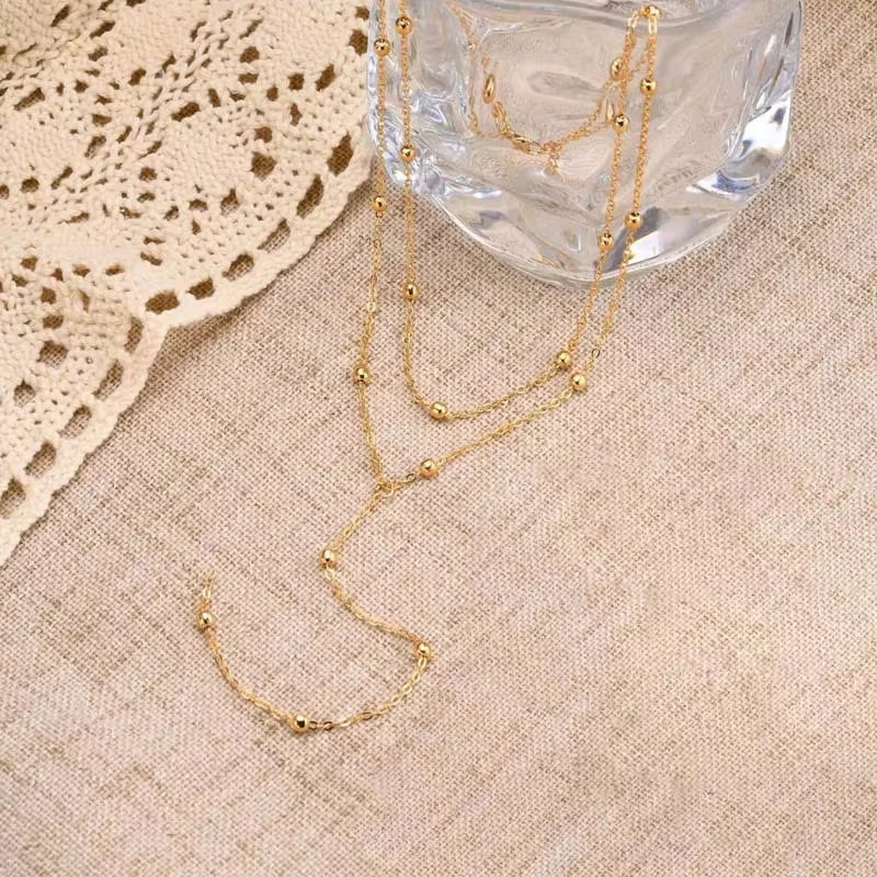 Golden Layered Elegance Necklace
