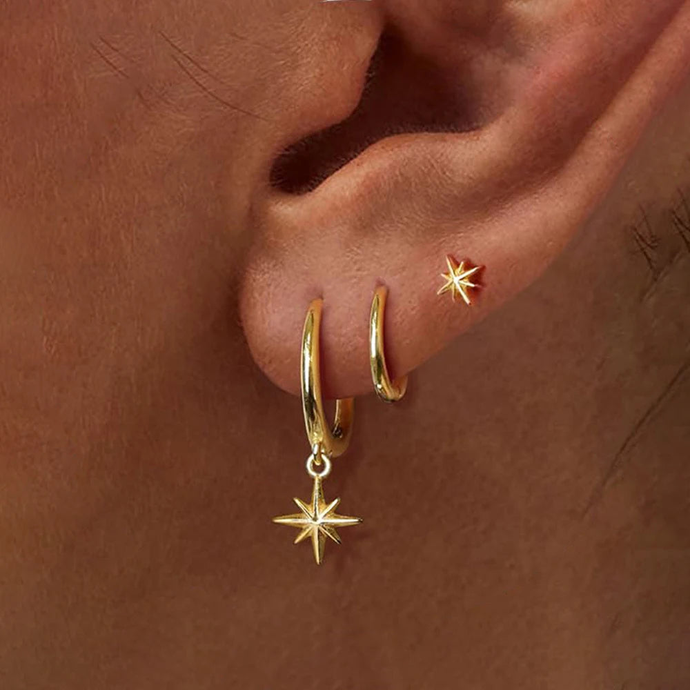 Celestial Hoop Earrings
