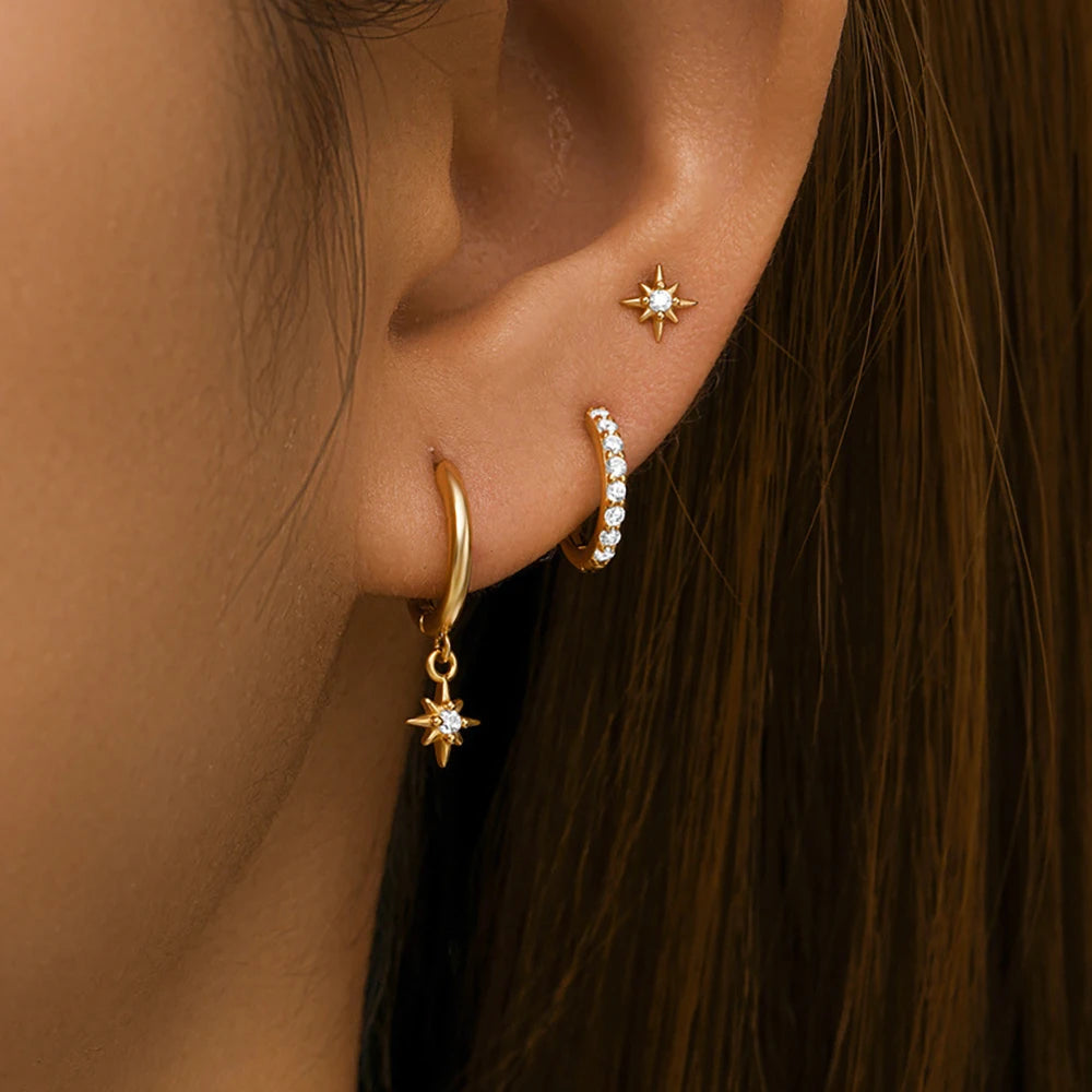 Celestial Hoop Earrings