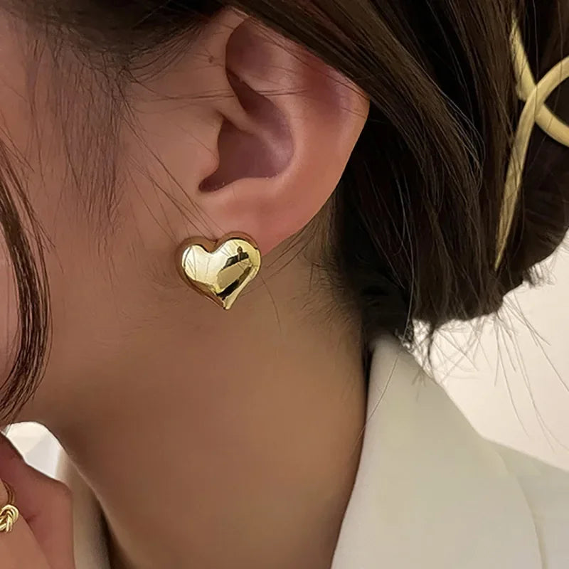 Aurelia Heart Studs