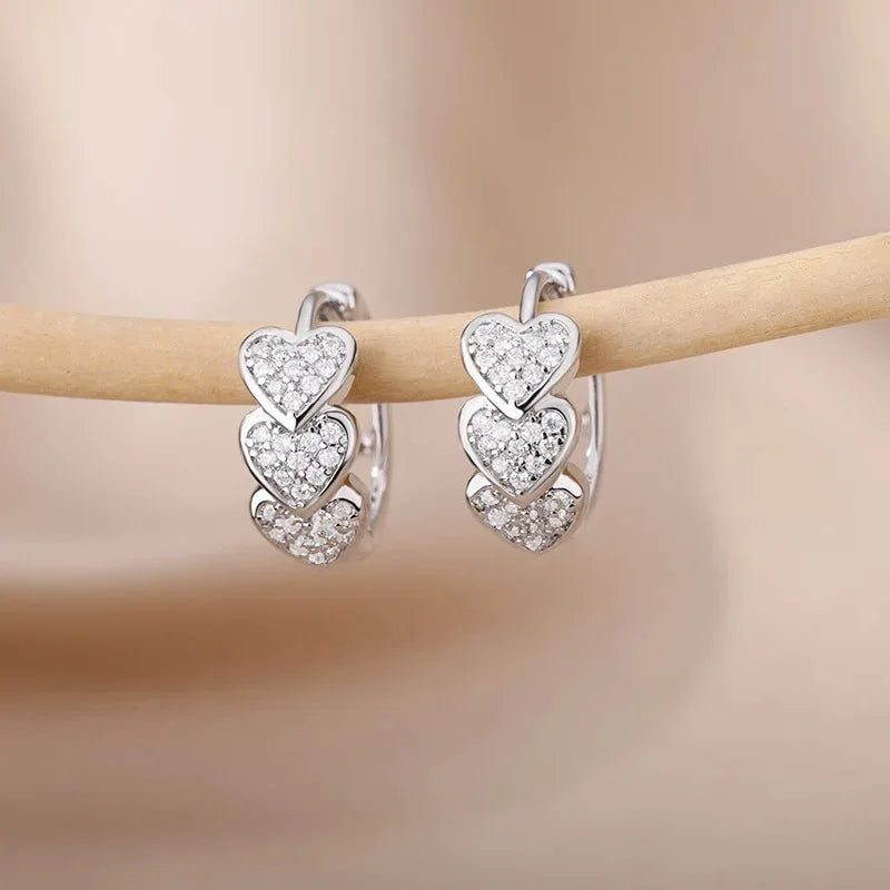 Golden Heart Glow Hoops
