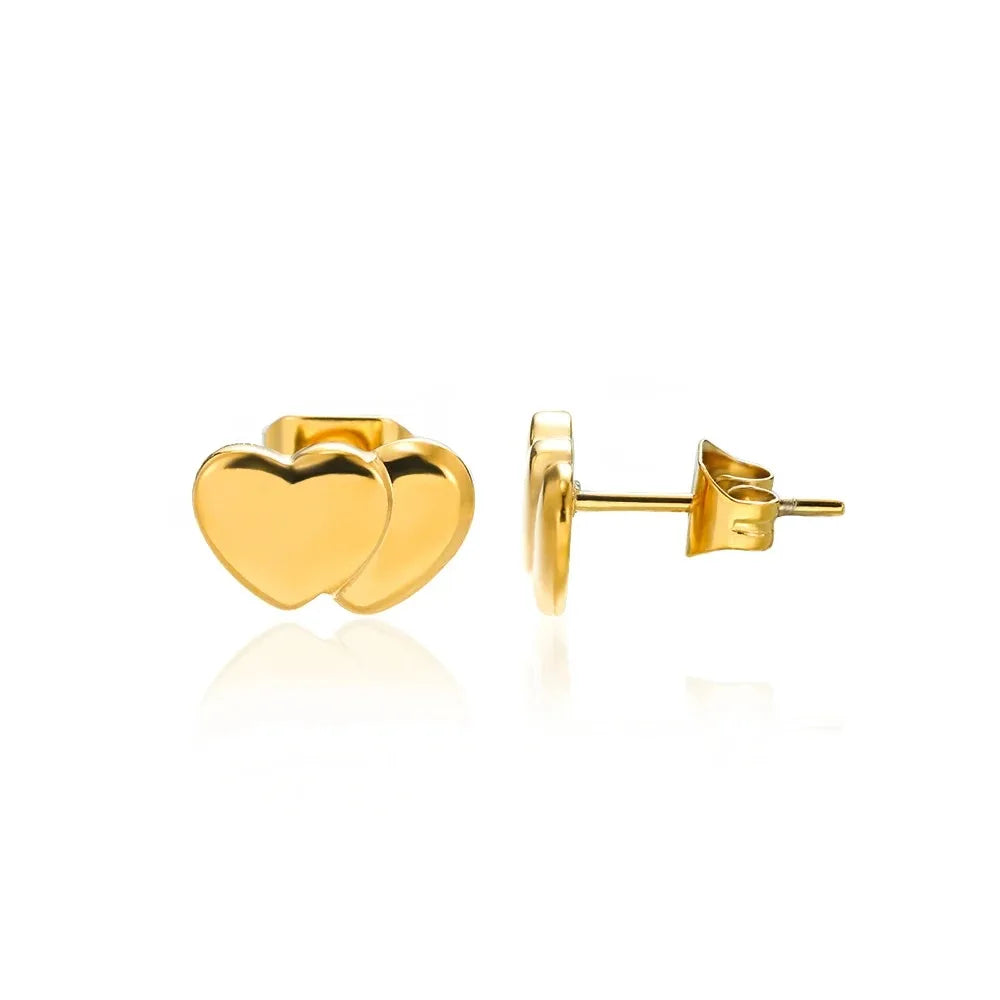 Golden Heart Glow Hoops