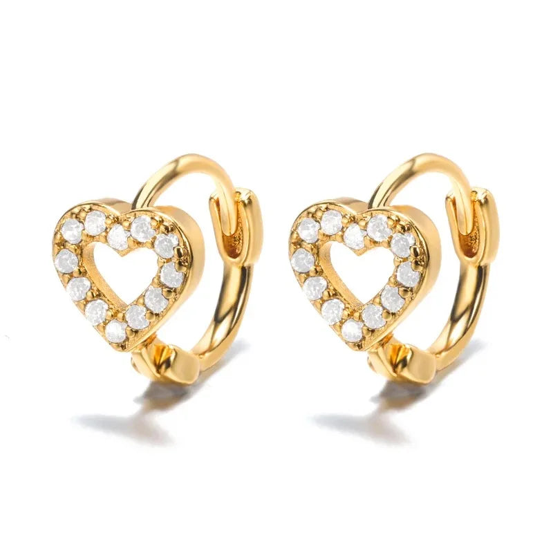Golden Heart Glow Hoops