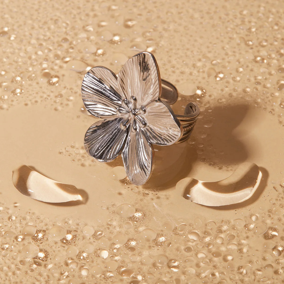 Golden Bloom Statement Earrings