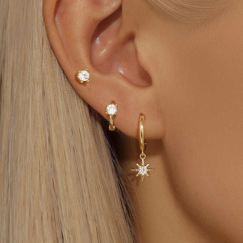 Celestial Hoop Earrings
