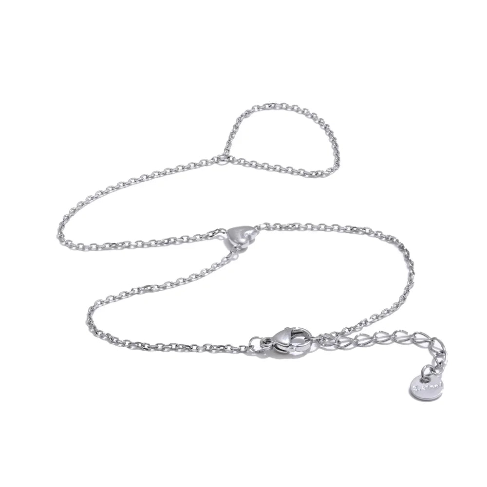 Yhpup Trendy Stainless Steel Zircon Beads Back of Hand Chain Finger Bracelet Fashion Chic Sexy Jewelry Waterproof Wholesale Gift