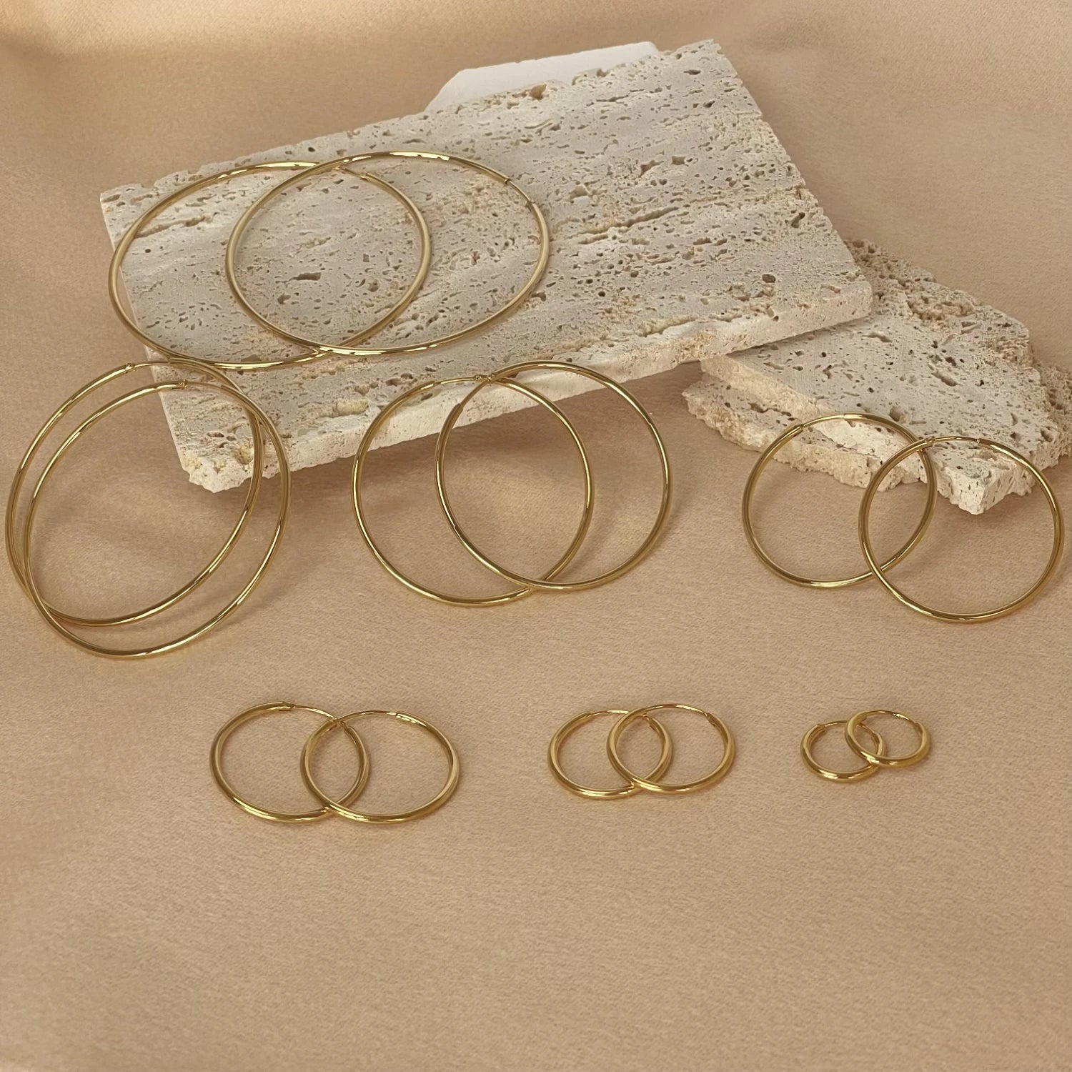 Aurelia Gold Hoop Earrings