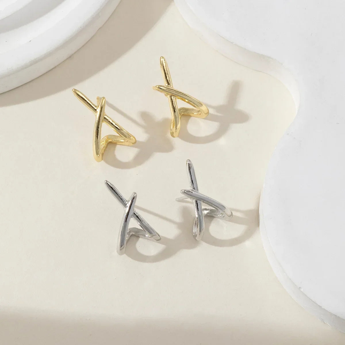 Crossline Luxe Earrings