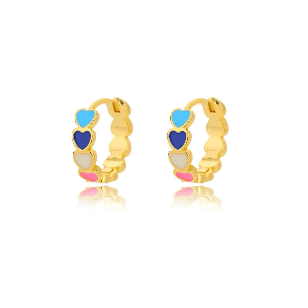 Golden Heart Glow Hoops