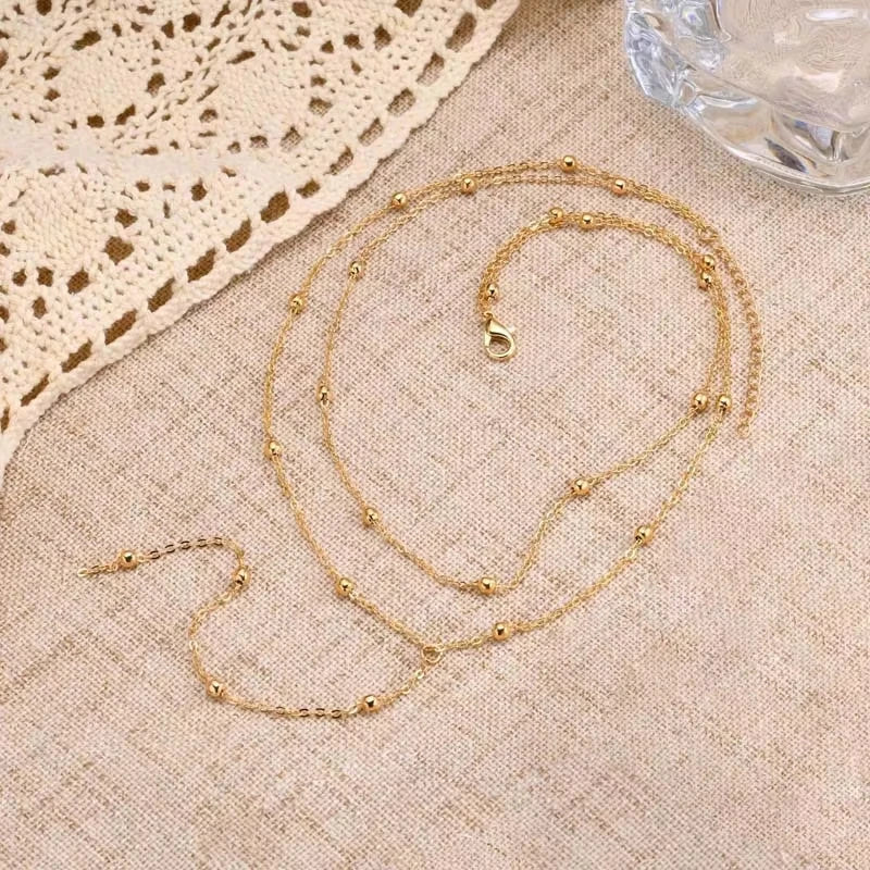 Golden Layered Elegance Necklace