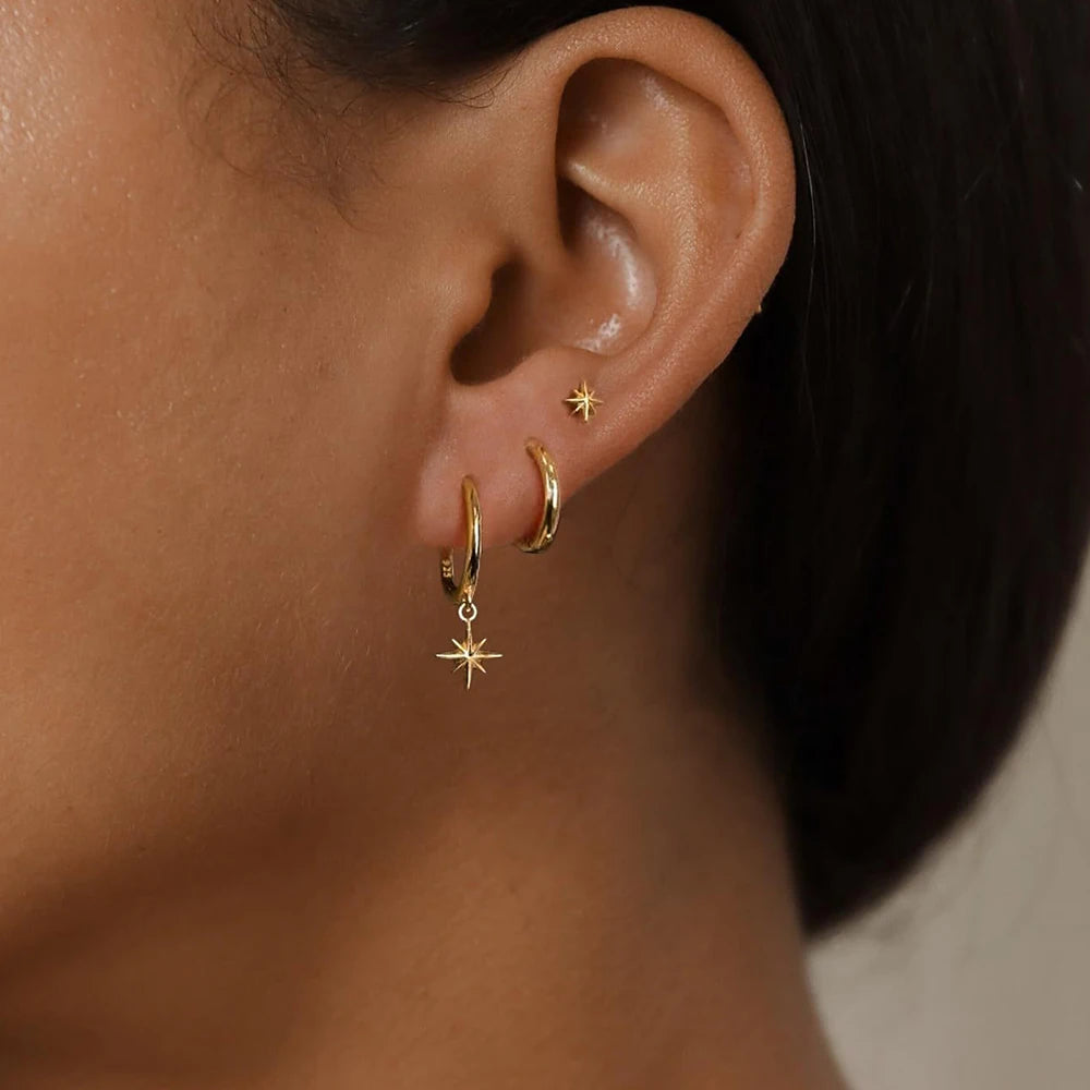 Celestial Hoop Earrings