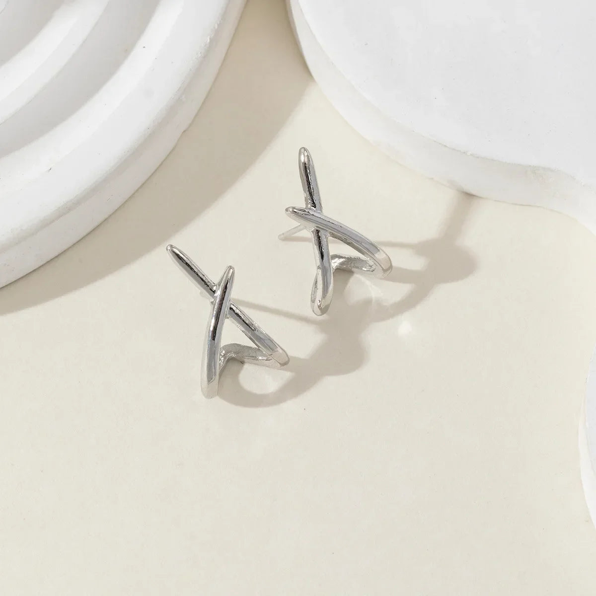 Crossline Luxe Earrings