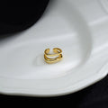 1Pc Ear Cuff Earrings Non-Piercing Double Layer Cuff Ear Clip Earring for Women Fake Cartilage Simple Y2K Jewelry 2025 New