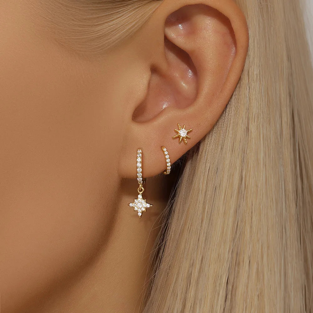 Celestial Hoop Earrings