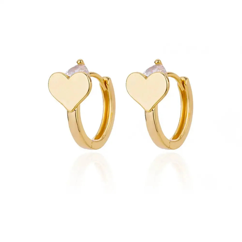 Golden Heart Glow Hoops