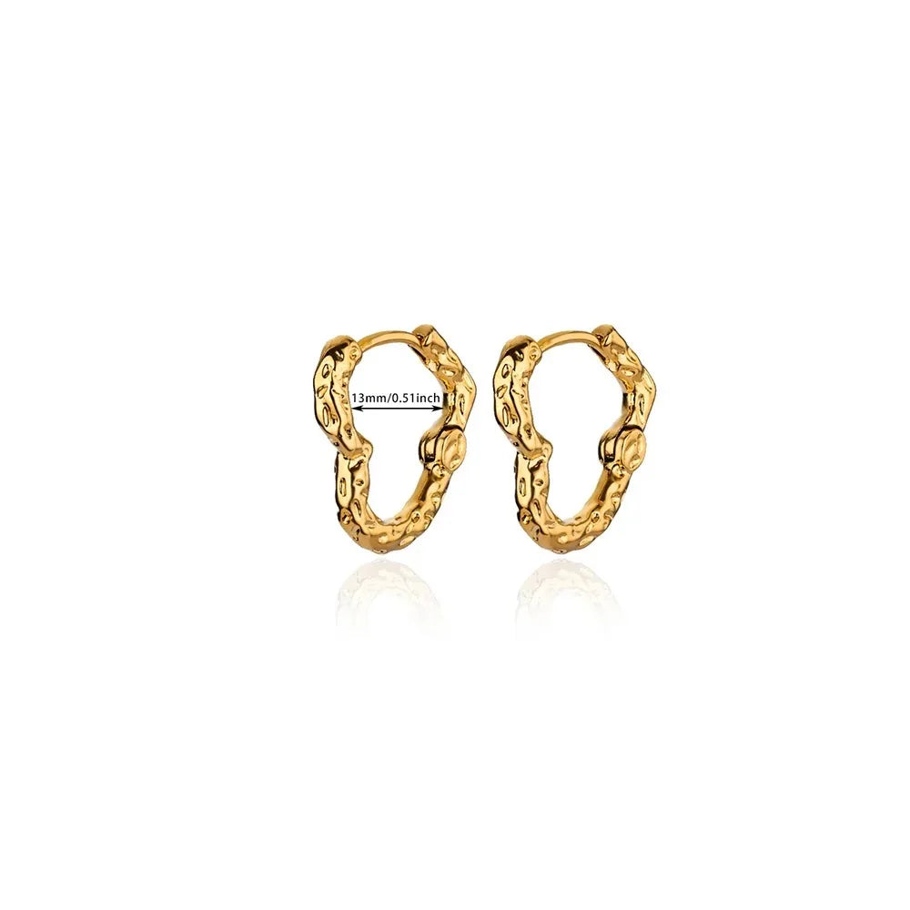 Golden Heart Glow Hoops