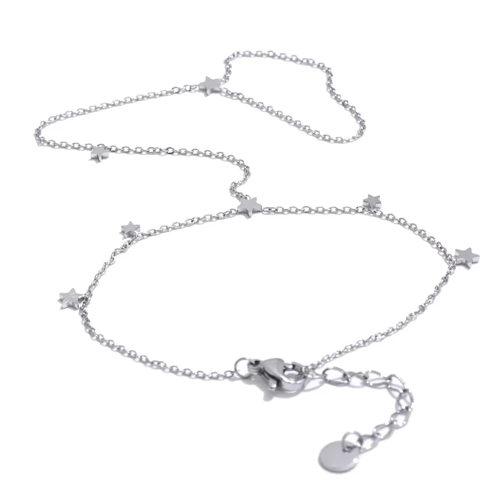 Yhpup Trendy Stainless Steel Zircon Beads Back of Hand Chain Finger Bracelet Fashion Chic Sexy Jewelry Waterproof Wholesale Gift