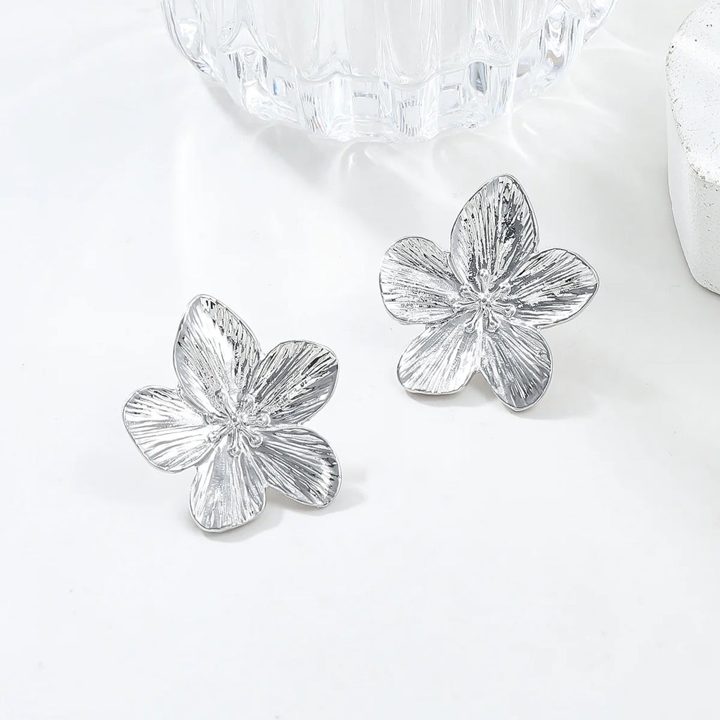 Golden Bloom Statement Earrings