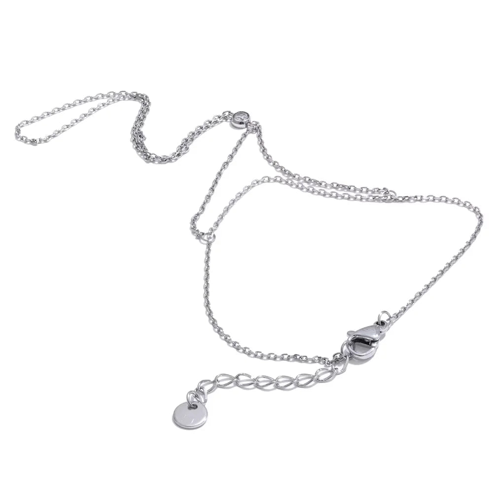 Yhpup Trendy Stainless Steel Zircon Beads Back of Hand Chain Finger Bracelet Fashion Chic Sexy Jewelry Waterproof Wholesale Gift