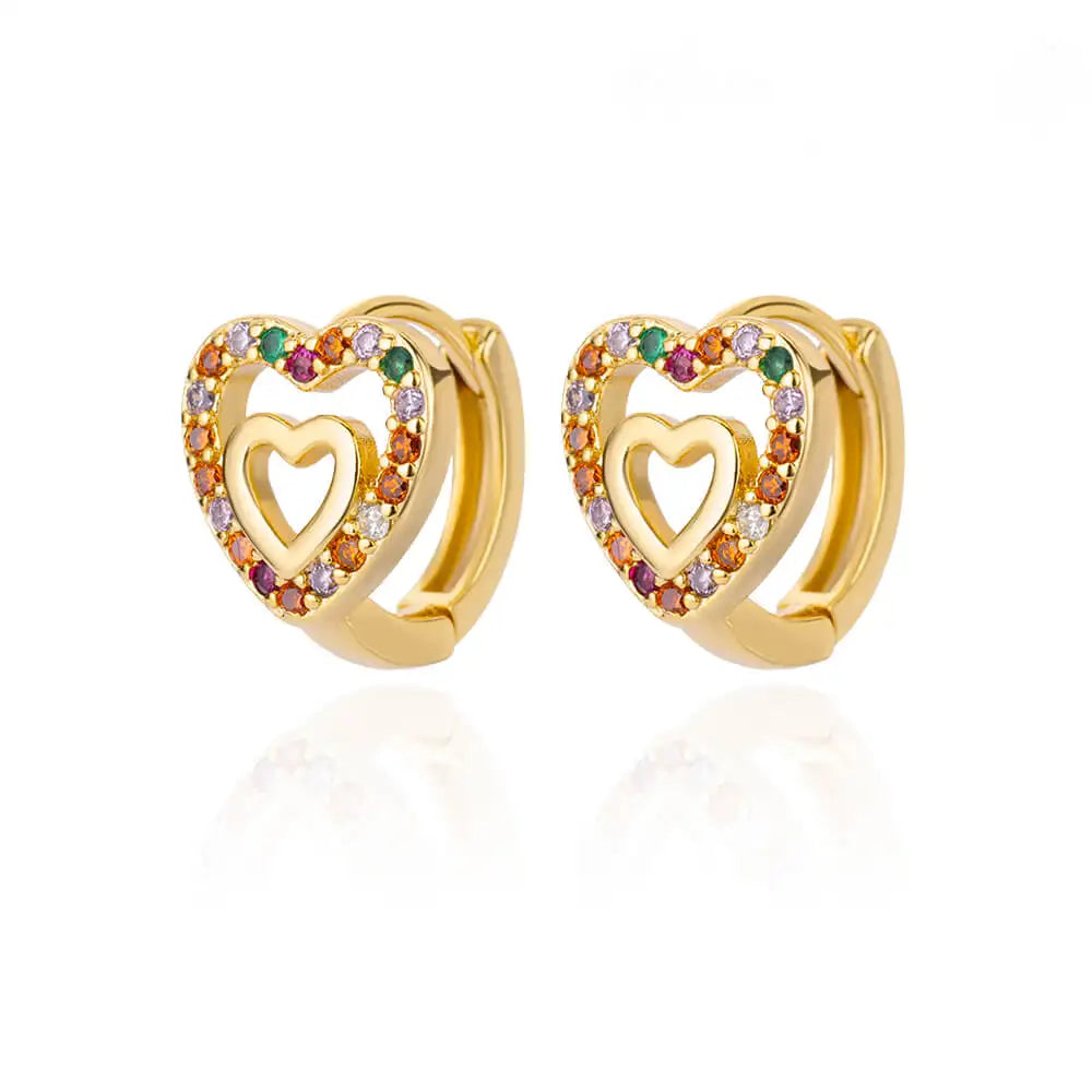 Golden Heart Glow Hoops