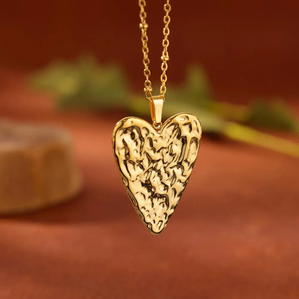 316L Stainless Steel Multilayer Heart Necklace For Women Girls Goth Gold Color Clavicle Chain Charm Choker Jewelry Birthday Gift