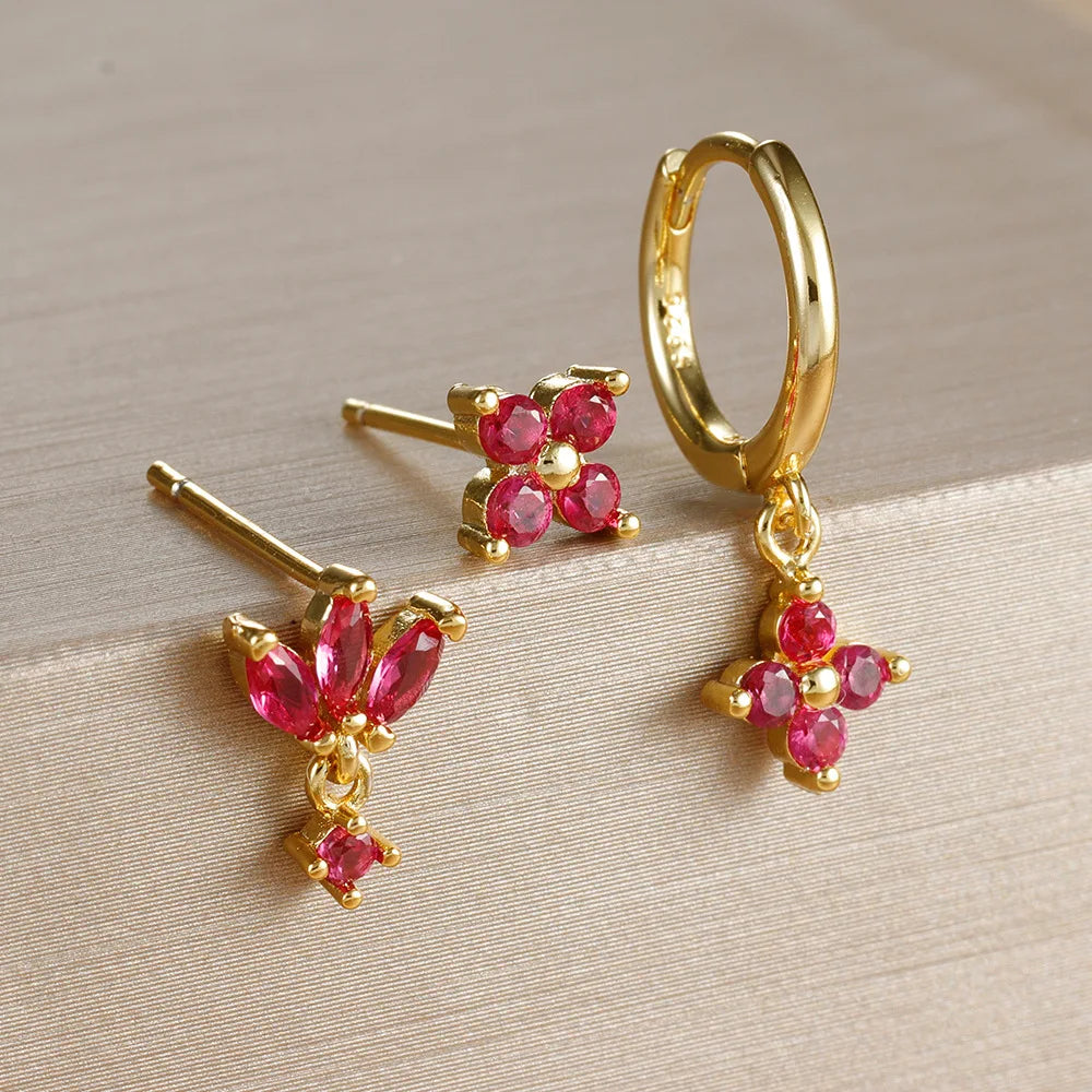 Aurora Amber Hoops